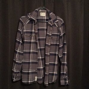 Lucky brand checkered blue/purple flannel